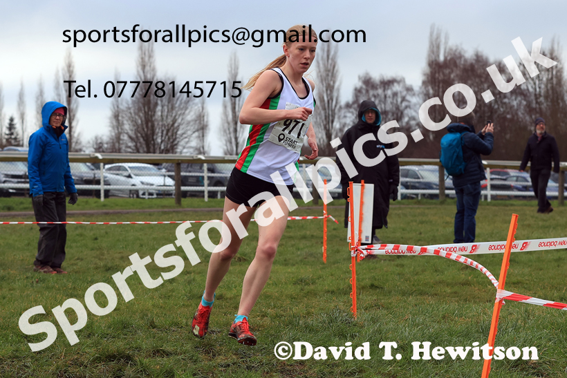 Junior Womens 2026 Northern Cross Country Champs., Pontefract Racecourse, Pontefract. Photo: David T. Hewitson/Sports for All Pics
